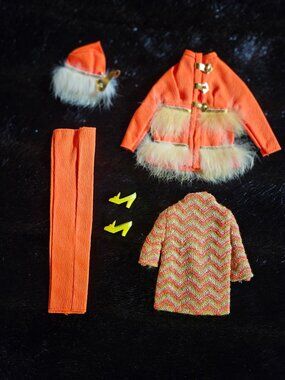 Barbie 1970 Outfit "Fur Sighted" #1796 Original Vintage Mint Condition